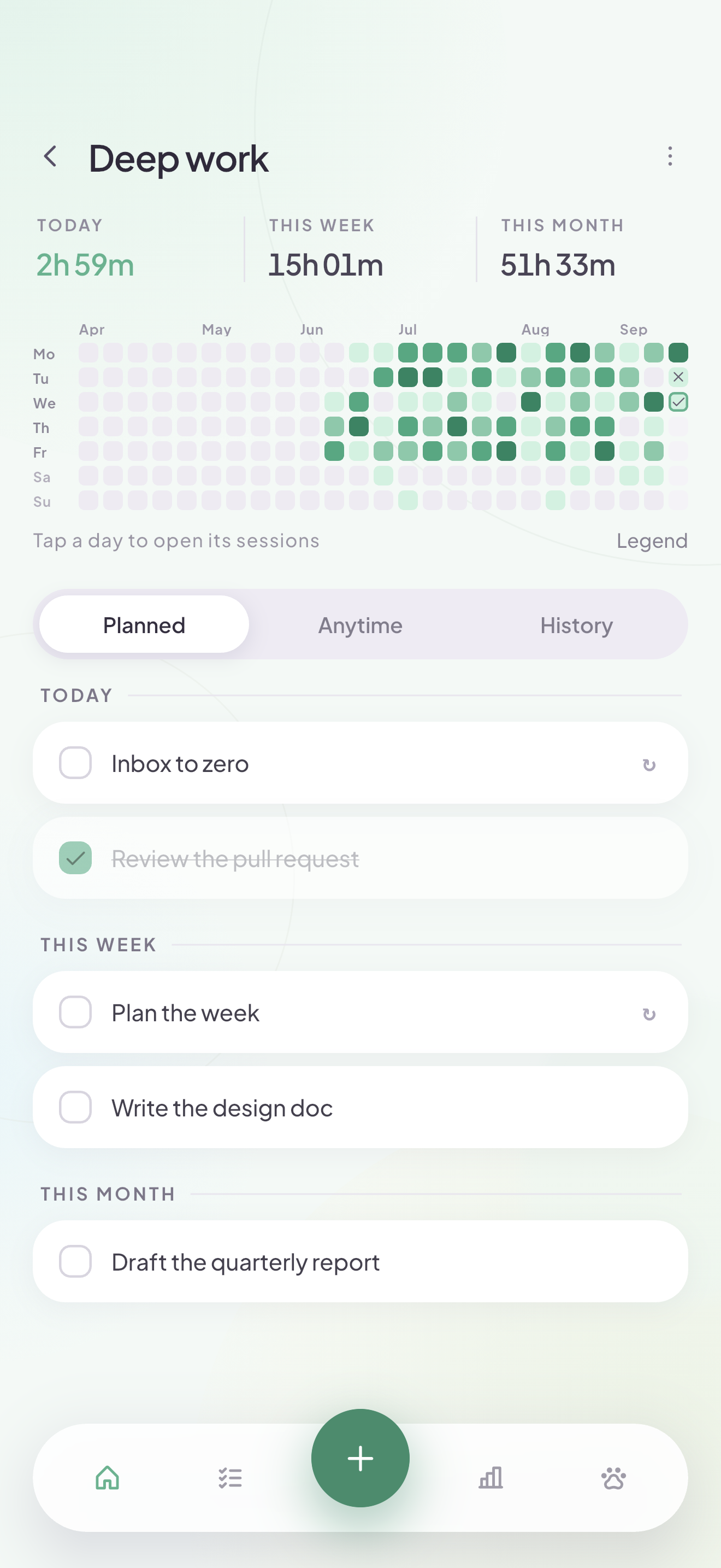 Topic details and tasks